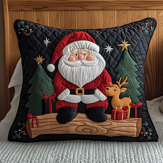 Christmas Santa TAI201124465 Quilted Pillow Case