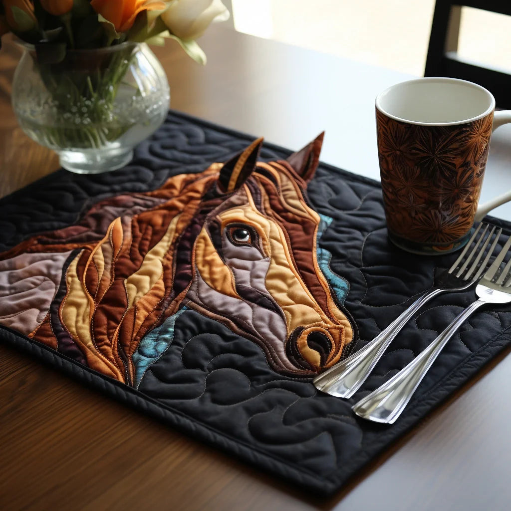 Horse TAI040124179 Quilted Placemats