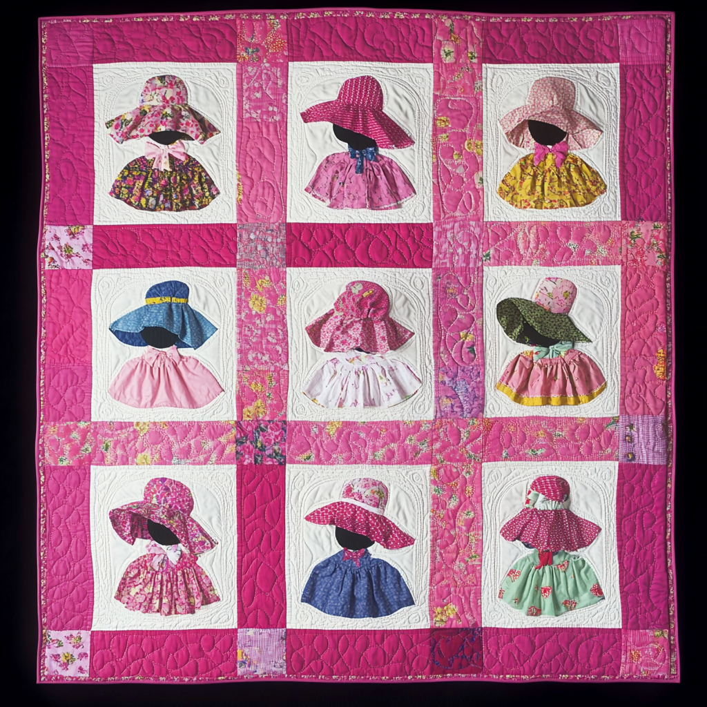 Sunbonnet Sue DAI040924254 Quilt Blanket