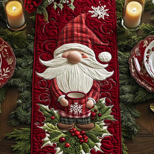 Christmas Gnome TAI141124264 Quilted Table Runner