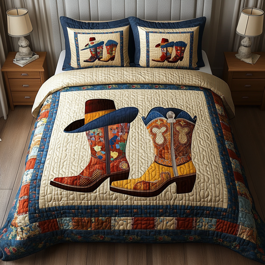 Cowboy Boots DAI040924055 Quilt Bedding Set