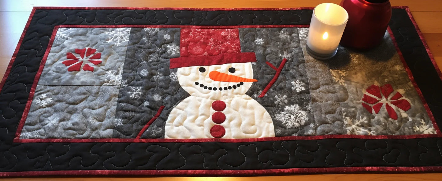 Christmas Snowman TAI280224015 Quilted Table Runner