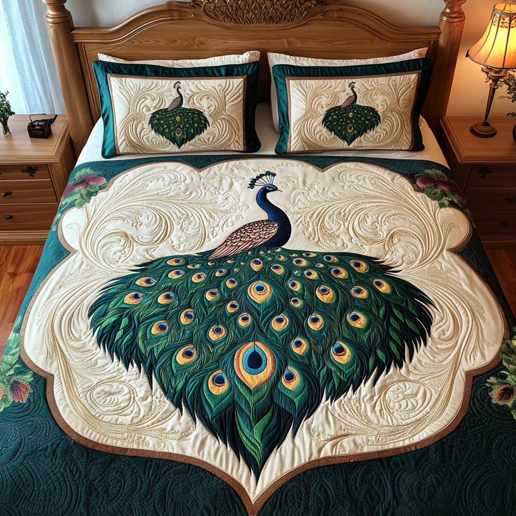 Peacock DAI190225111 Quilt Bedding Set