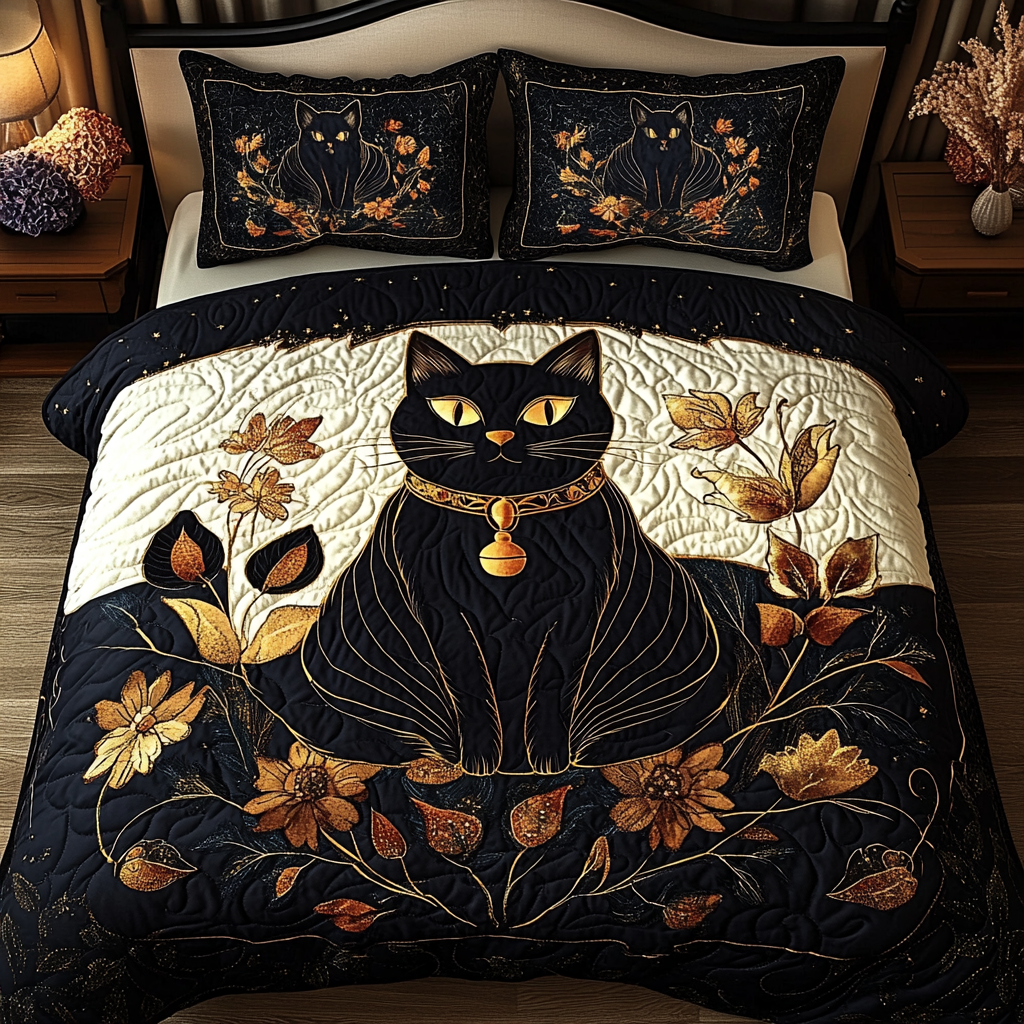 Black Cat TAI141124134 Quilt Bedding Set