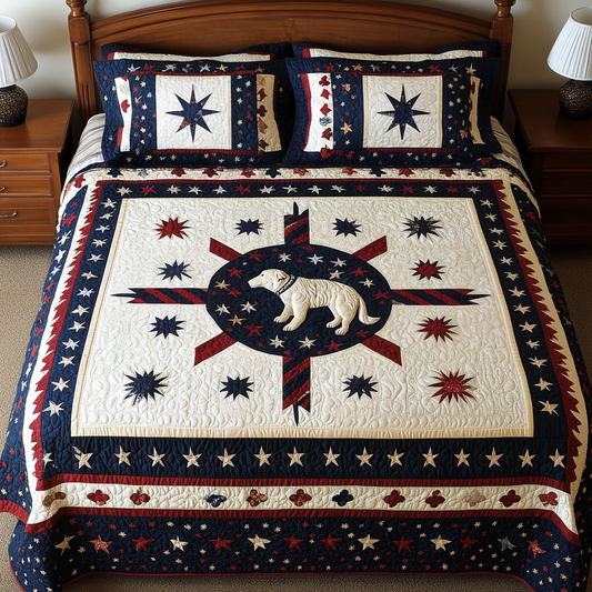 Patriotic Dog DAI280824312 Quilt Bedding Set