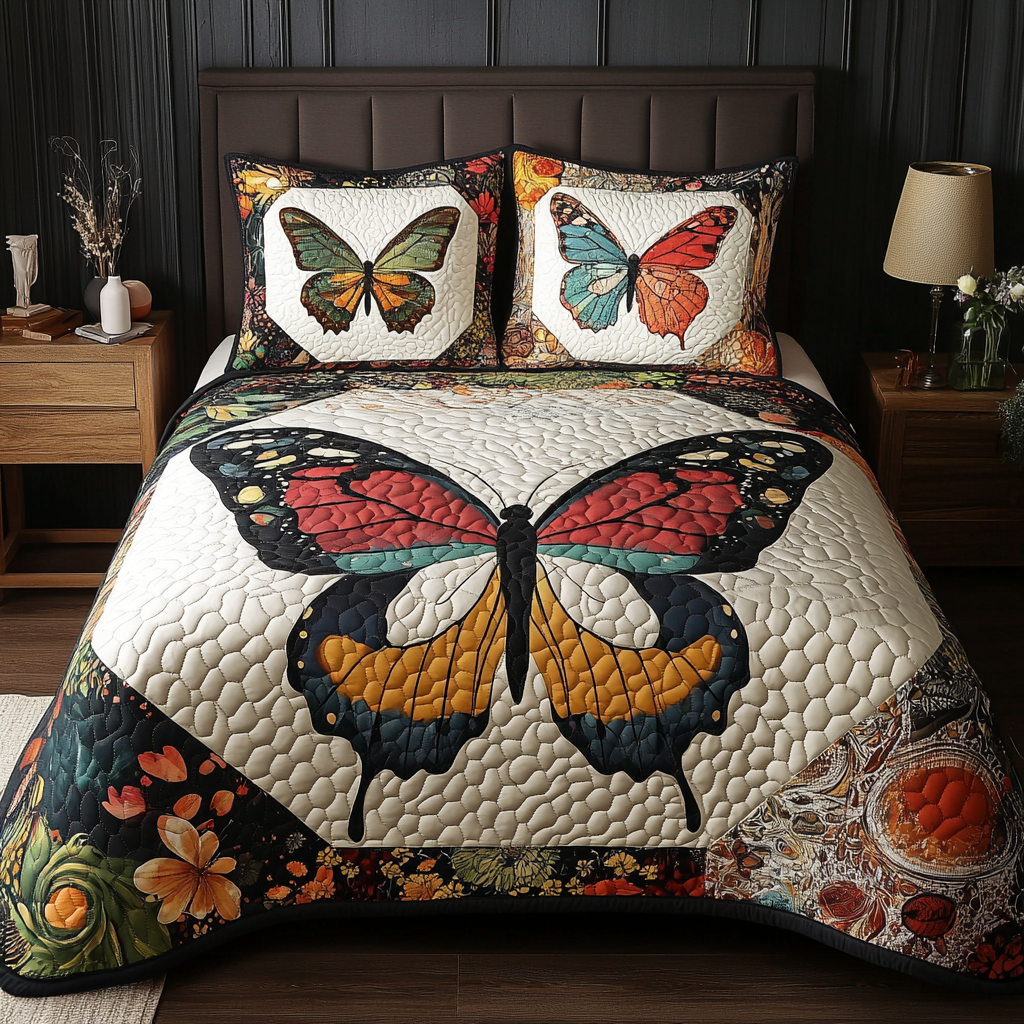 Butterfly TAI080824140 Quilt Bedding Set