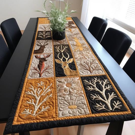 Deer TAI261223148 Quilted Table Runner