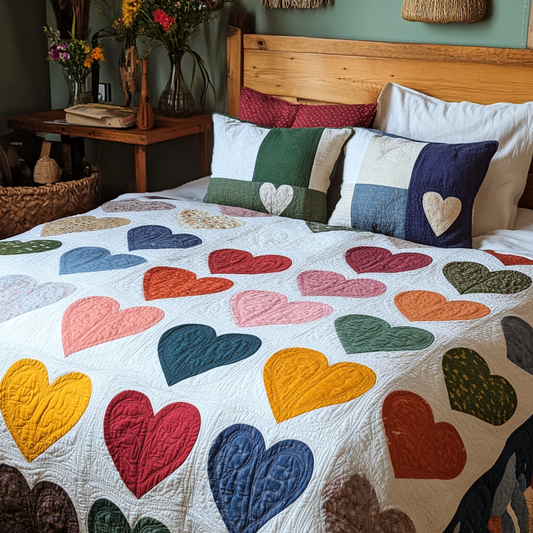 Heart DAI280824029 Quilt Bedding Set