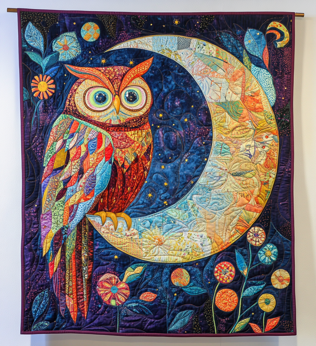 Celestial Owl DAI301224041 Quilt Blanket