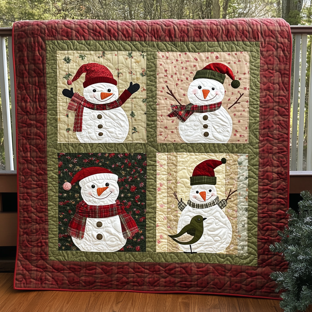 Christmas Snowman DAI221024021 Quilt Blanket