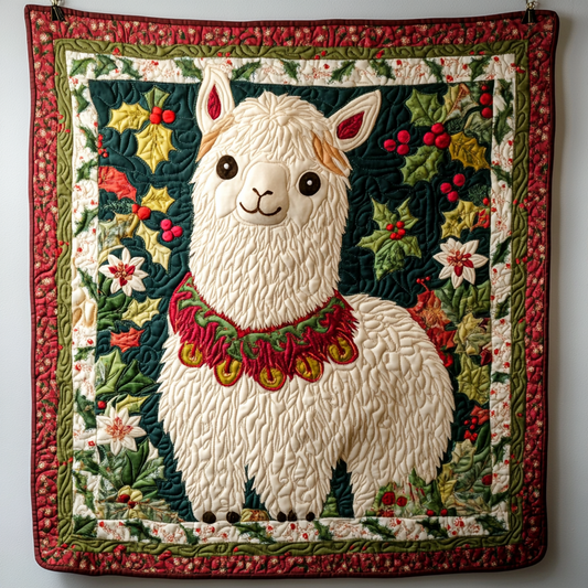 Christmas Alpaca DAI231124007 Quilt Blanket