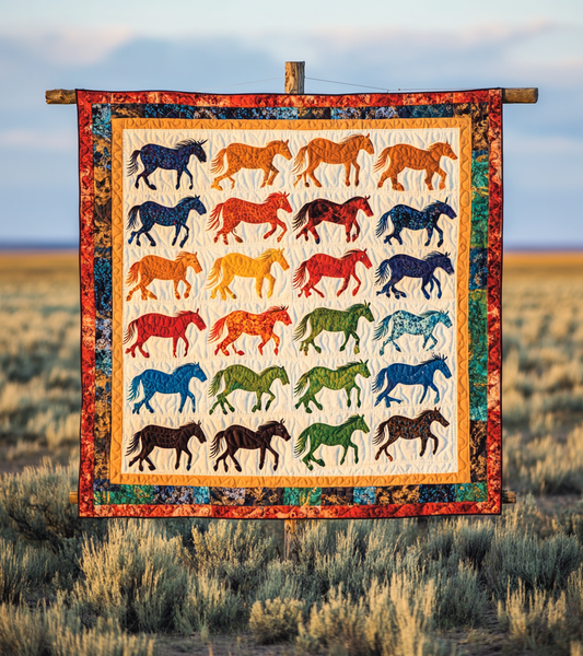 Native American Horse DAI090924083 Quilt Blanket