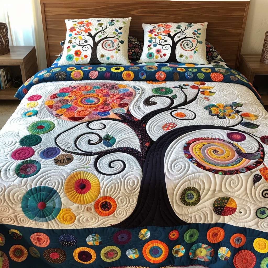 Tree Of Life TAI170724018 Quilt Bedding Set