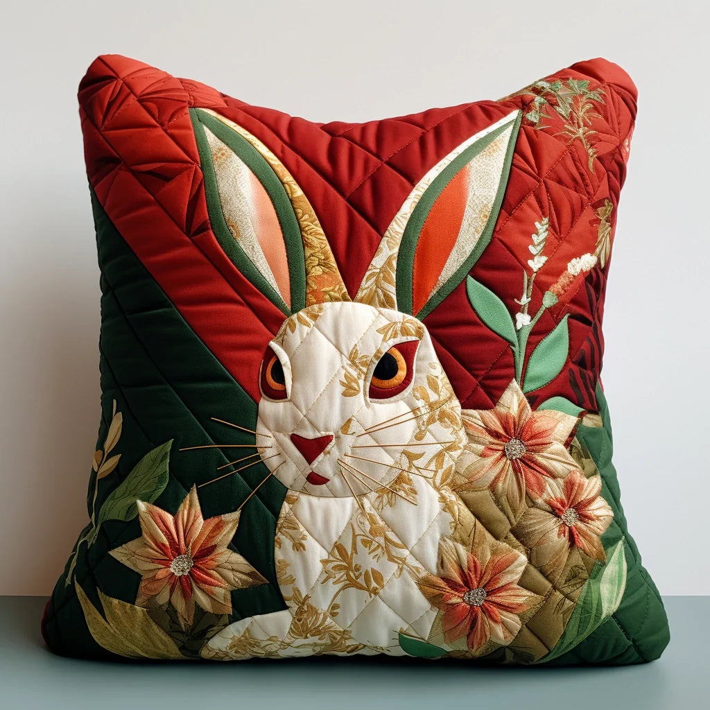 Rabbit TAI020324215 Quilted Pillow Case