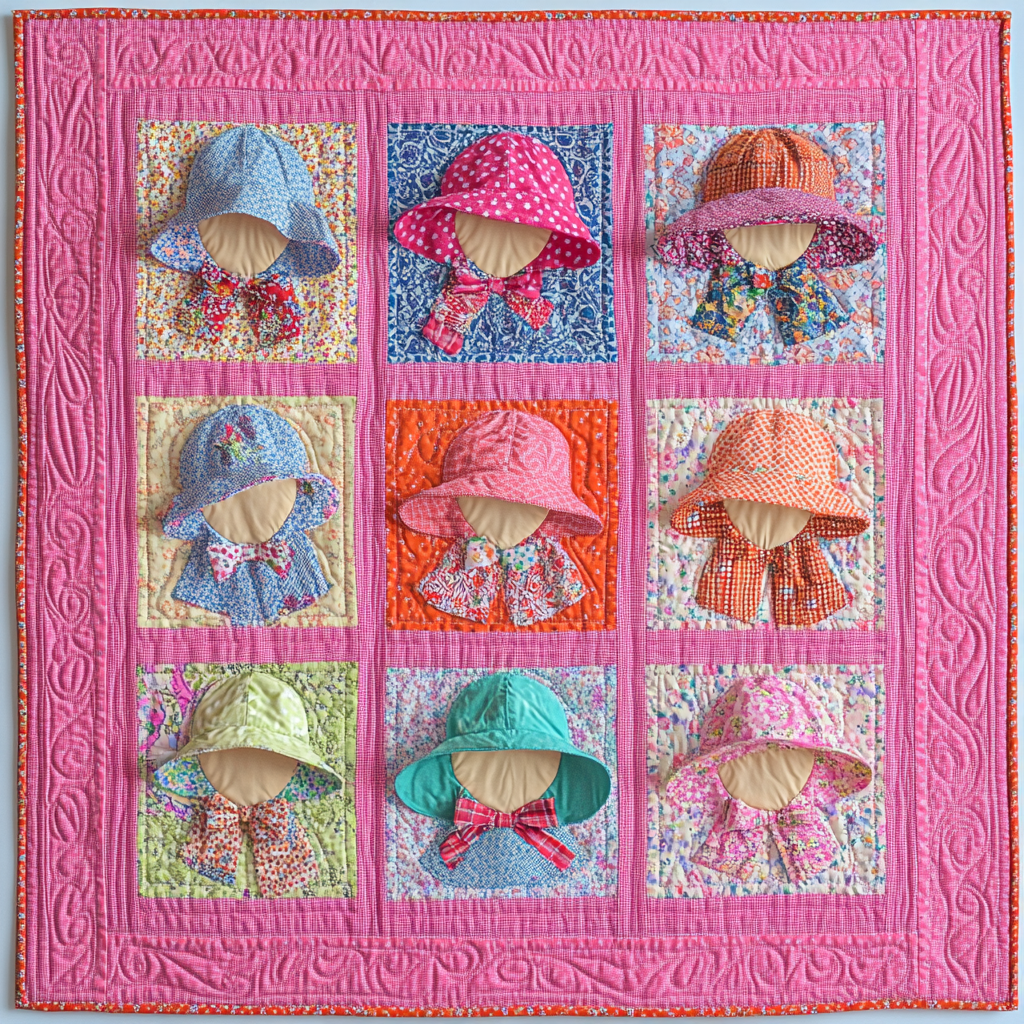 Sunbonnet Sue DAI040924238 Quilt Blanket