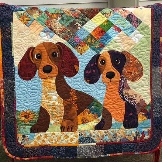 Dachshund DAI190824081 Quilt Blanket