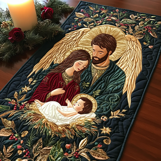 Nativity TAI111124338 Quilted Table Runner