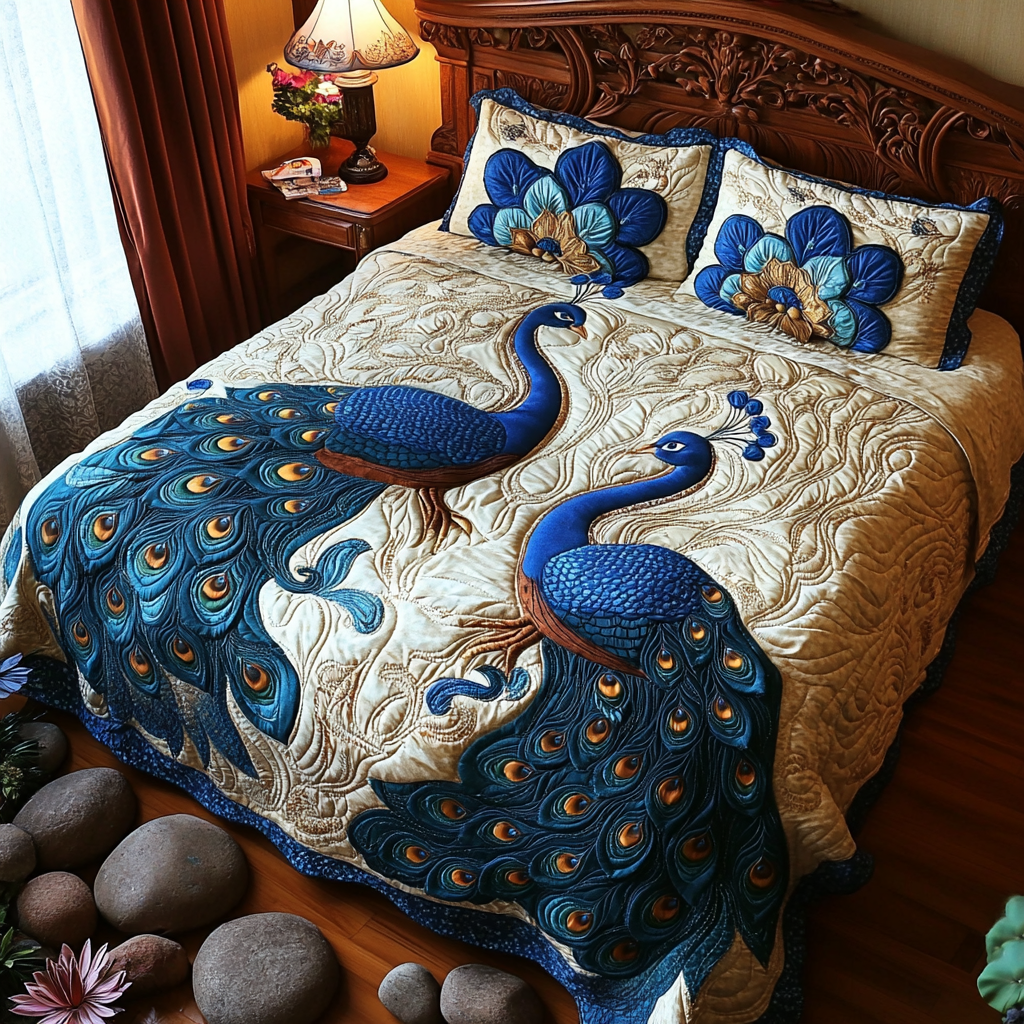 Peacock DAI301224273 Quilt Bedding Set