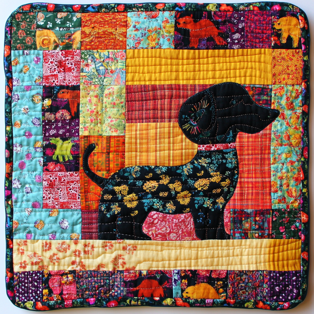 Dachshund DAI190824212 Quilted Placemats