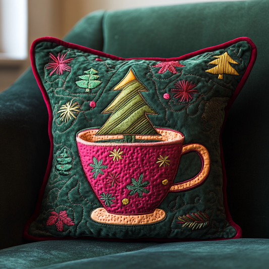 Christmas Mug DAI231124125 Quilted Pillow Case