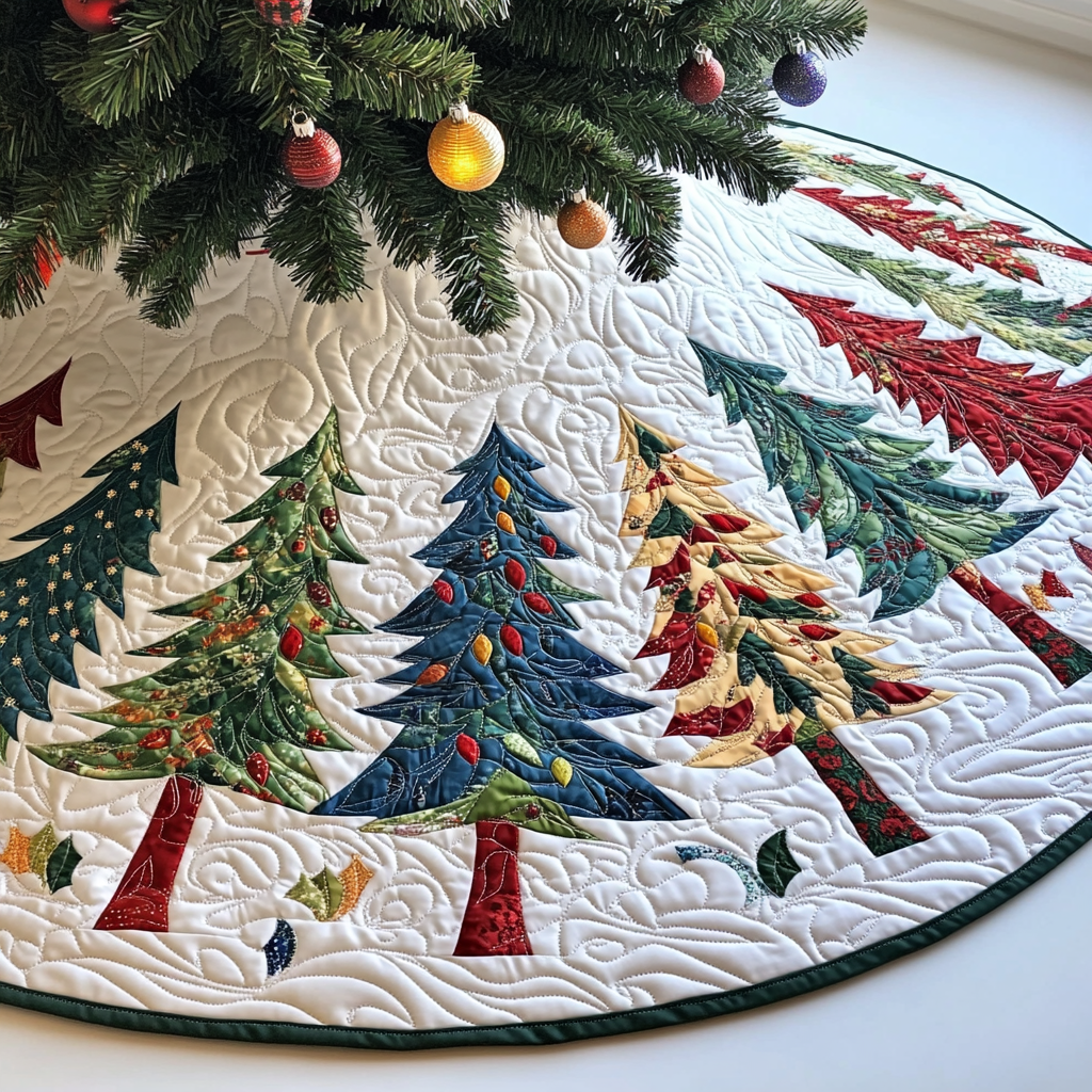 Christmas Tree DAI230924045 Quilted Tree Skirt