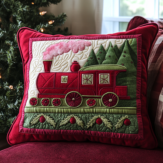 Christmas Train DAI111124557 Quilted Pillow Case