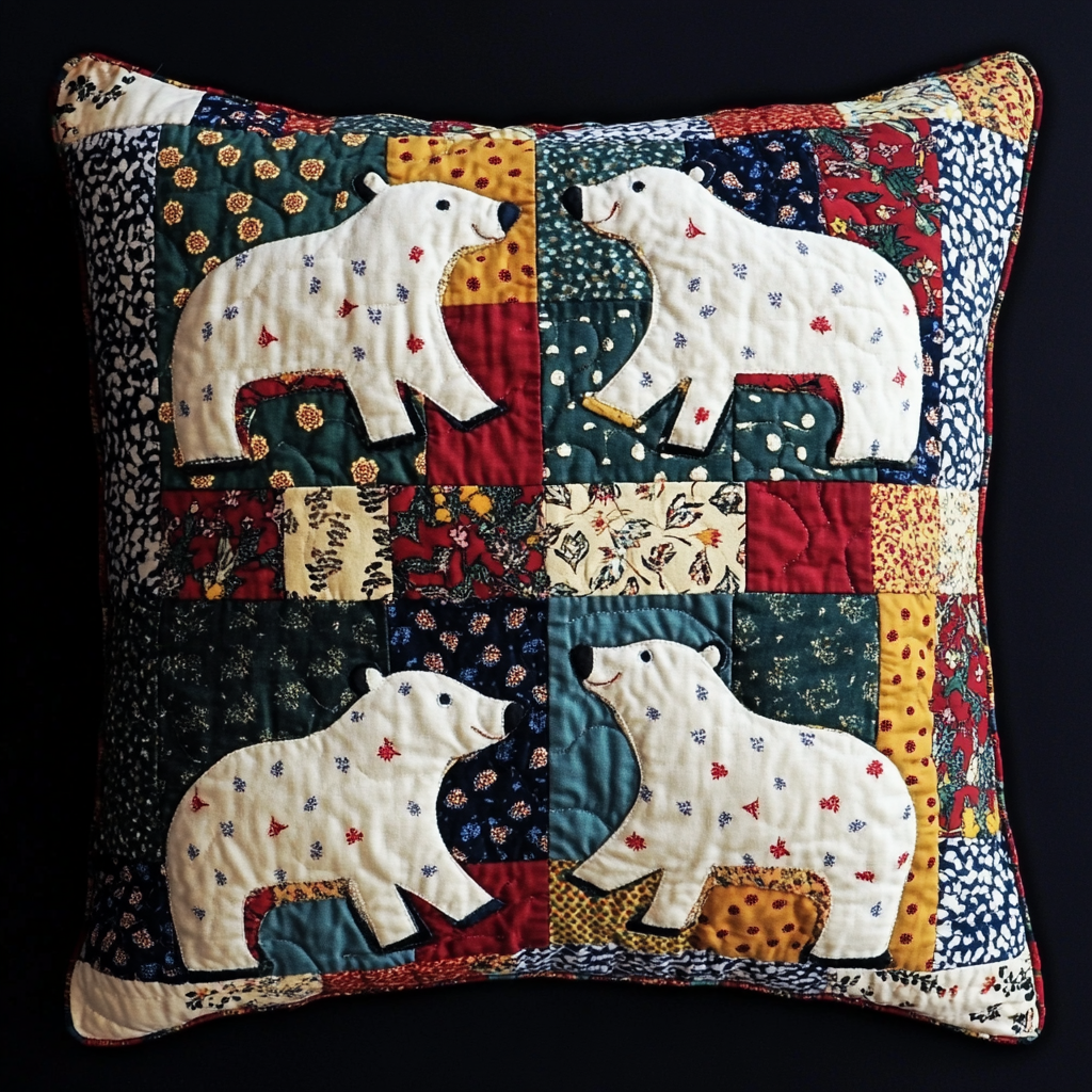 Polar Bear TAI130824173 Quilted Pillow Case