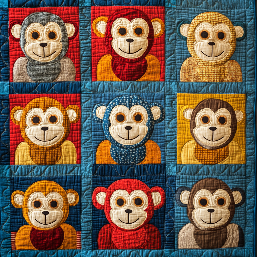 Monkey DAI301224017 Quilt Blanket