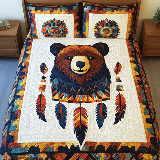 Native American Bear DAI241224284 Quilt Bedding Set