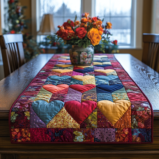 Heart DAI200125322 Quilted Table Runner