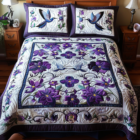 Hummingbird TAI100724046 Quilt Bedding Set