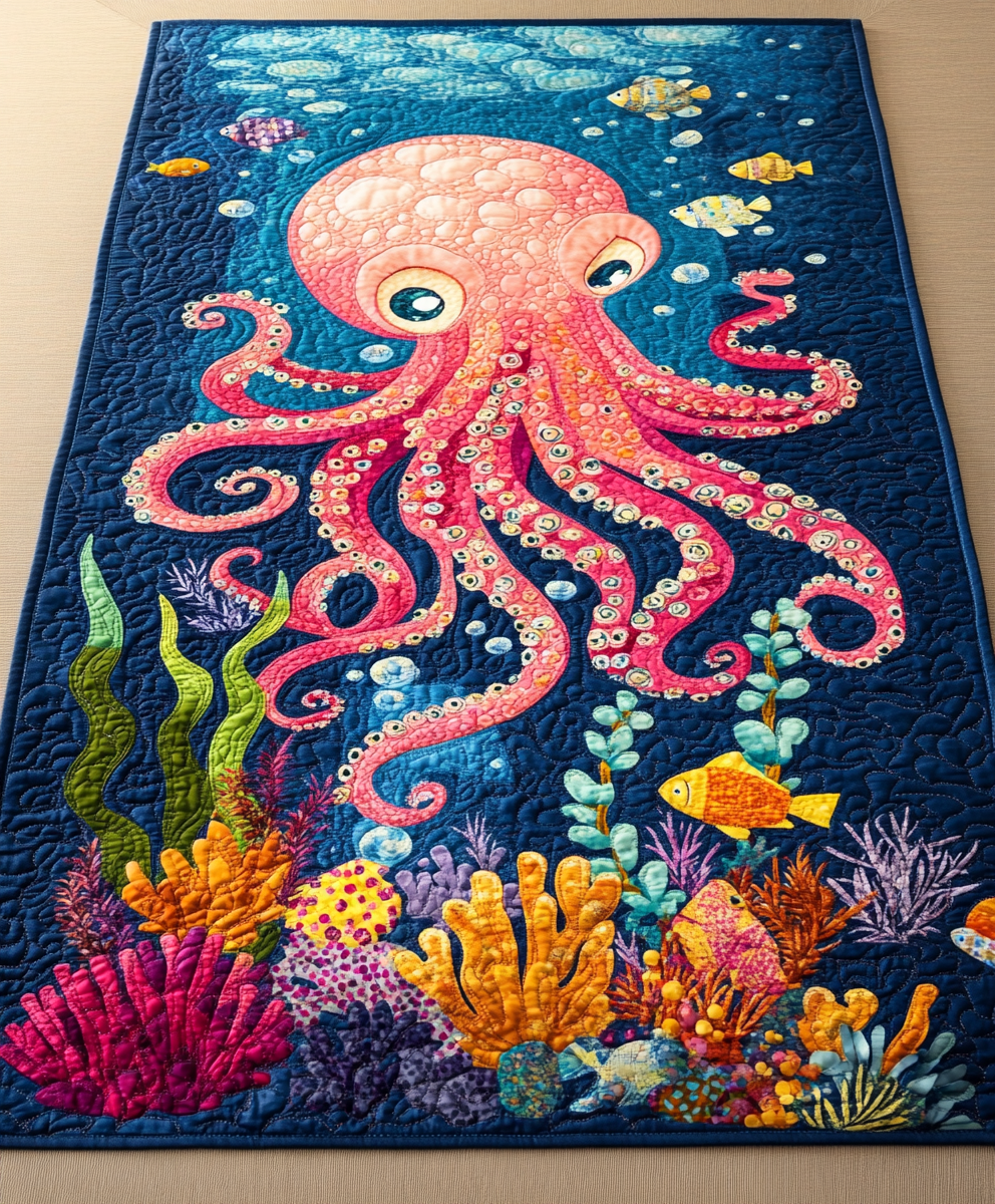 Octopus DAI110225404 Quilted Table Runner