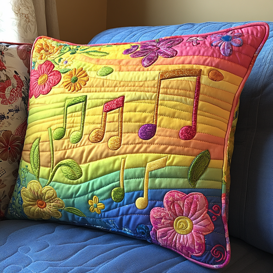 Music Note DAI110225293 Quilted Pillow Case