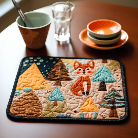 Woodland Fox TAI040124184 Quilted Placemats