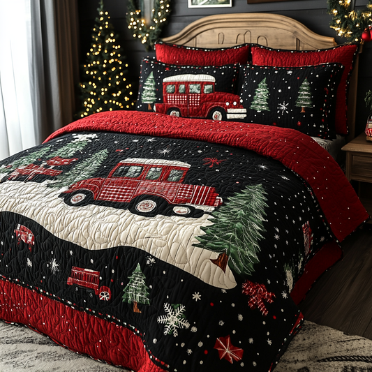 Christmas Truck TAI041024564 Quilt Bedding Set