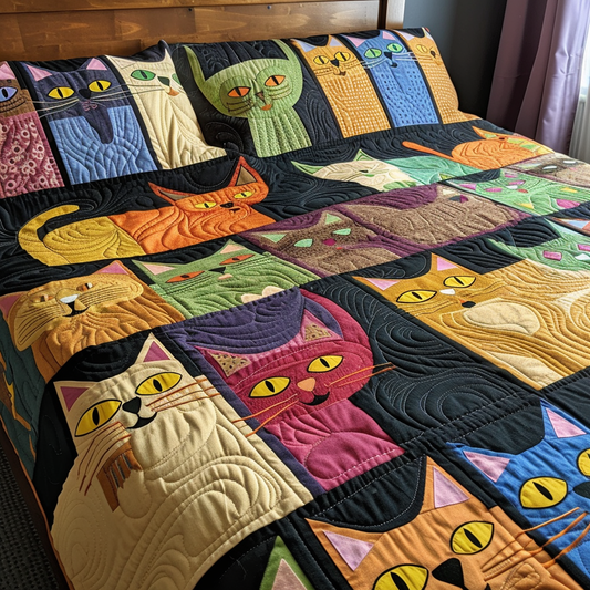 Cat TAI040724003 Quilt Bedding Set