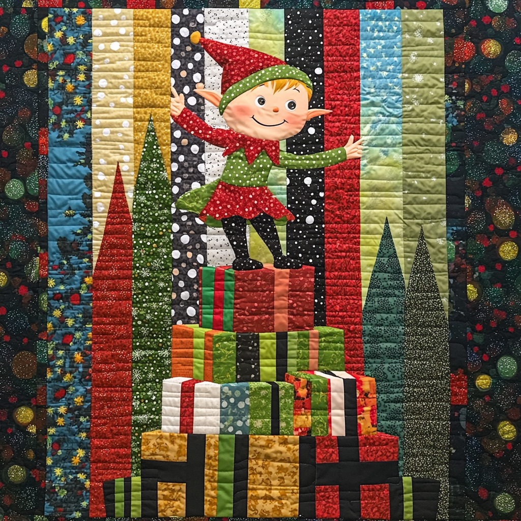 Christmas Elf DAI201124414 Quilt Blanket