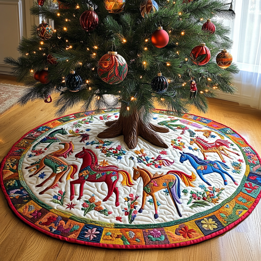 Horse TAI041024151 Quilted Tree Skirt