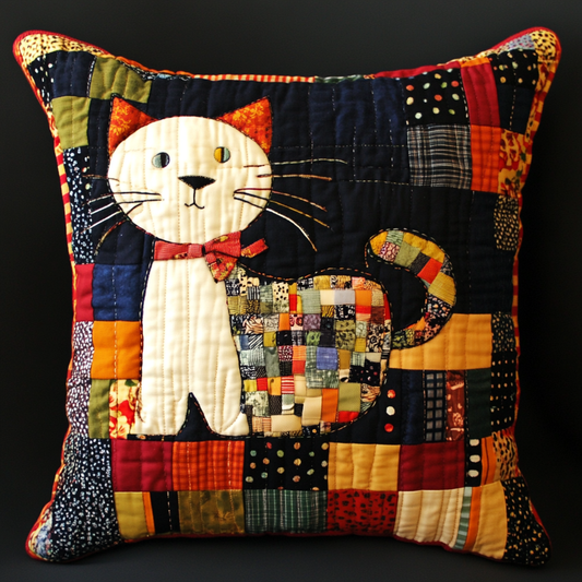 Cat TAI130824189 Quilted Pillow Case