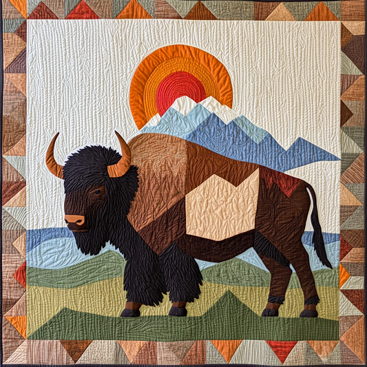 Native American Bison DAI090924104 Quilt Blanket