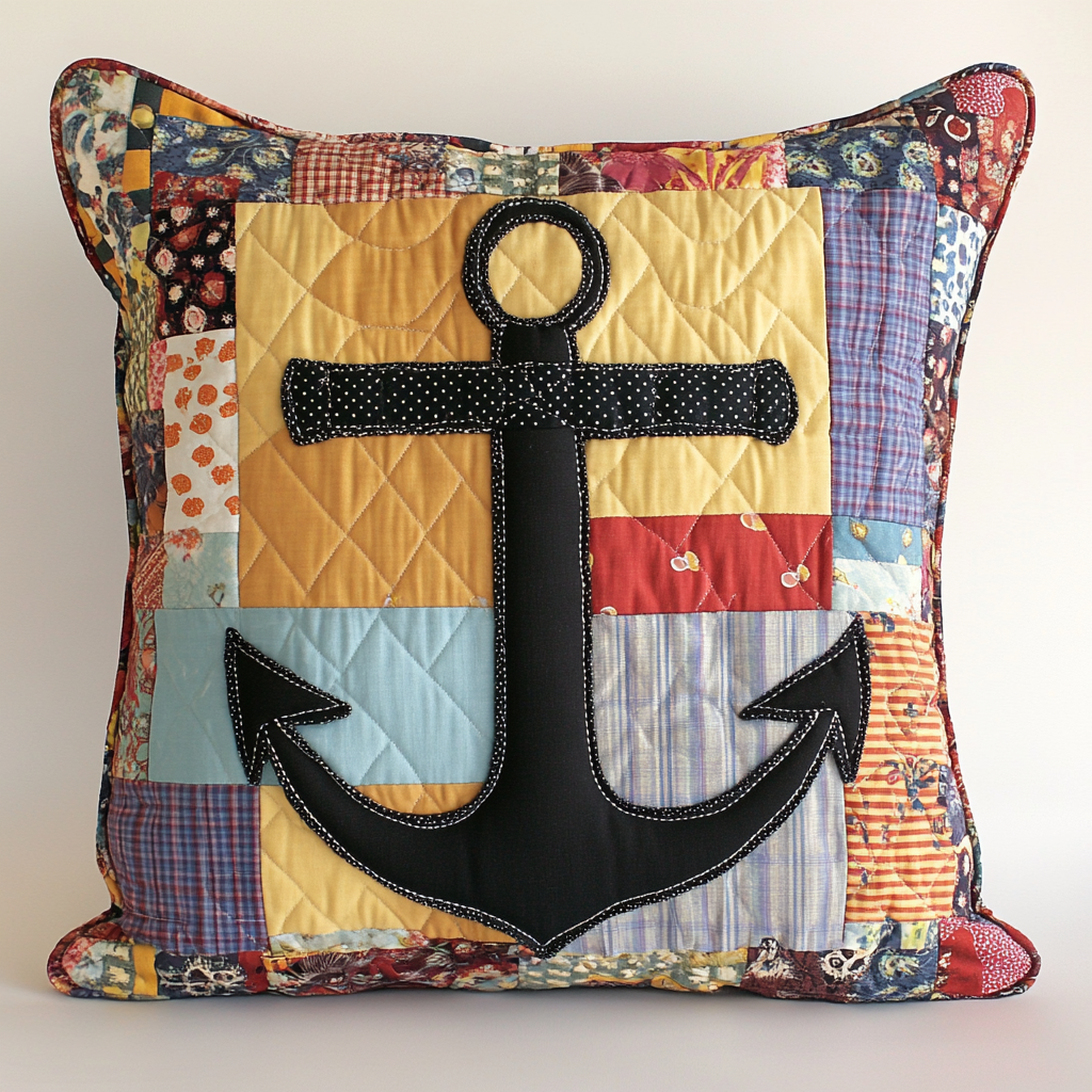 Nautical Anchor DAI111124552 Quilted Pillow Case