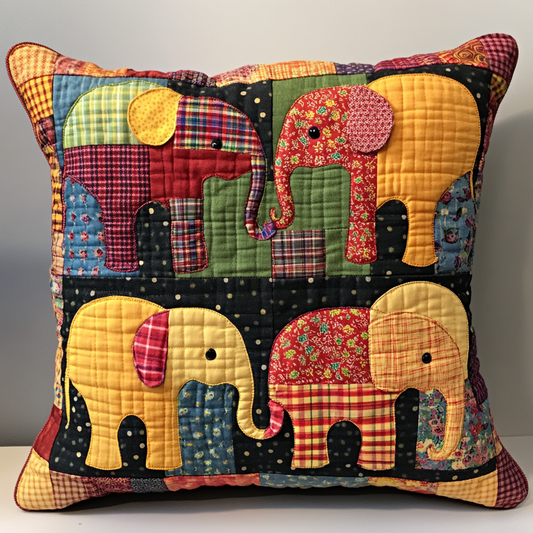 Elephant DAI230924140 Quilted Pillow Case