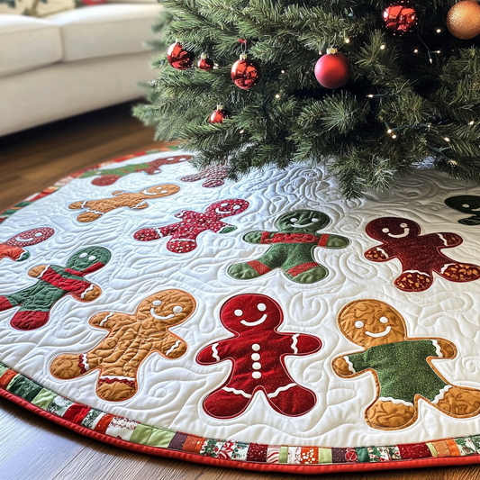 Gingerbread Man DAI040924112 Quilted Tree Skirt