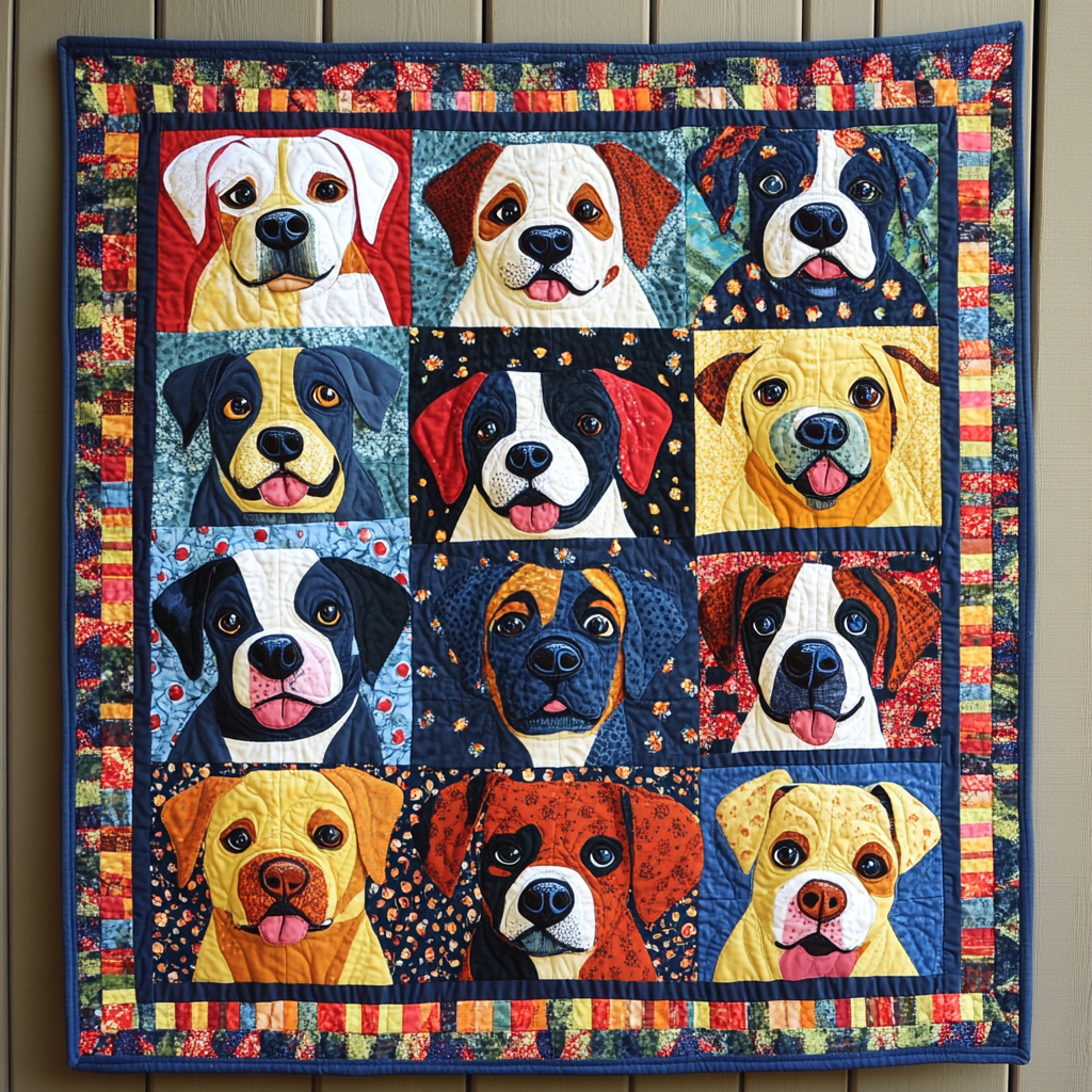 Boxer Dog TAI01102417 Quilt Blanket