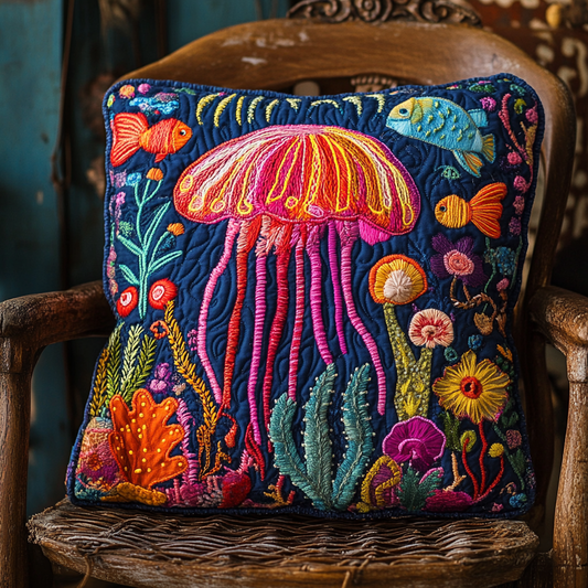 Jellyfish DAI171224137 Quilted Pillow Case