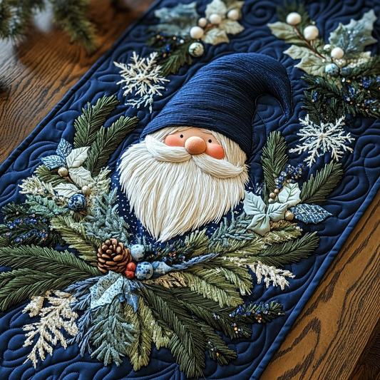 Christmas Gnome TAI141124250 Quilted Table Runner