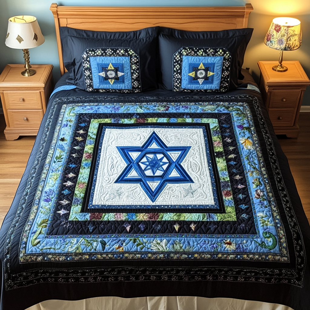 Jewish Star Of David DAI150125219 Quilt Bedding Set