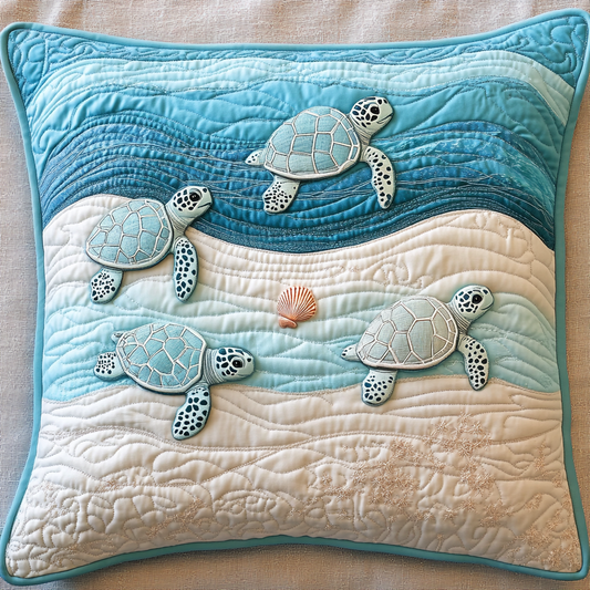 Sea Turtle TAI141124342 Quilted Pillow Case