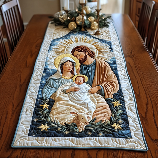 Nativity Scene TAI021024330 Quilted Table Runner