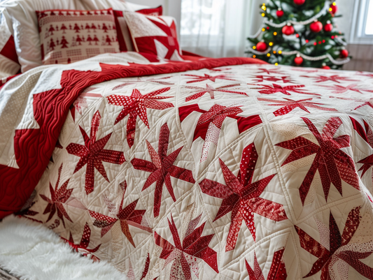 Christmas Star TAI040624043 Quilt Bedding Set